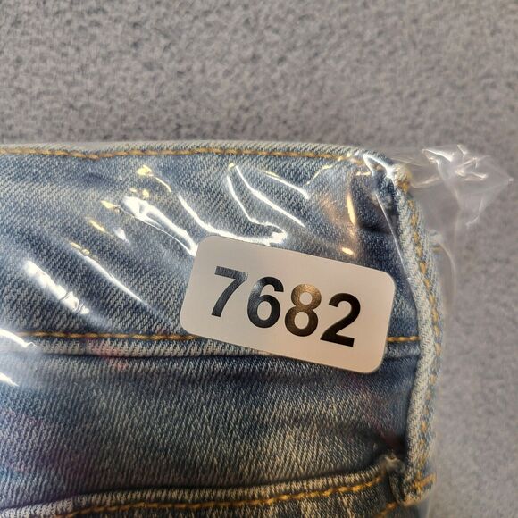 NWT Old Navy Jeans Womens 20 Blue Rockstar Super Skinny Distressed Denim Stretch - Picture 11 of 11